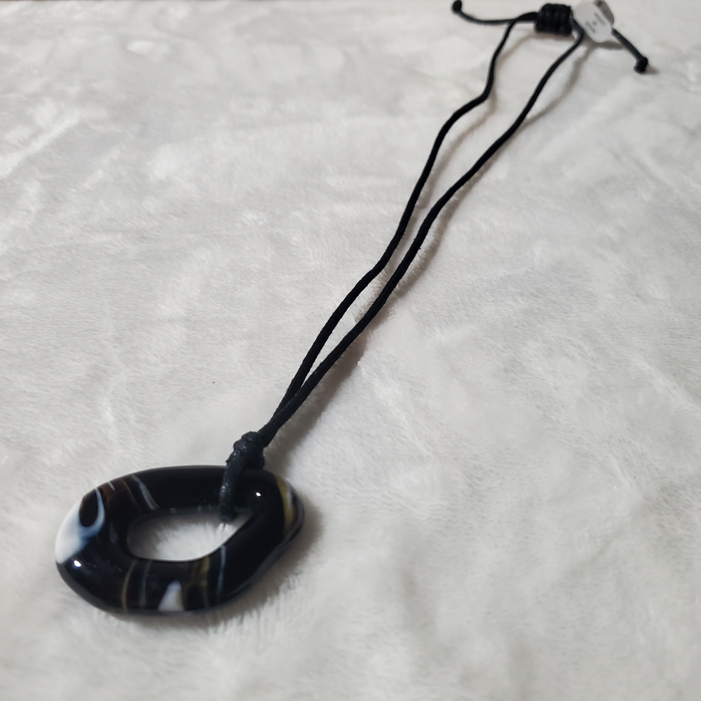 FP Movement by Free People Black and White Pendant Necklace